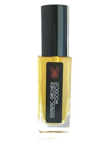 Olympic Orchids Artisan Perfumes Woodcut fragrance bottle