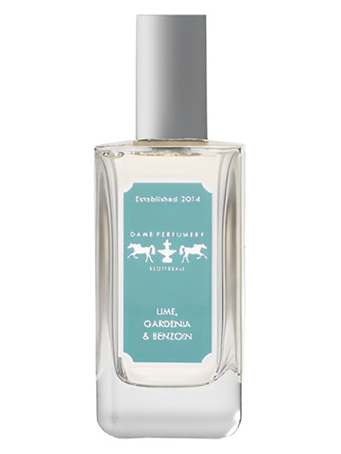 Dame Perfumery Lime, Gardenia & Benzoin fragrance bottle