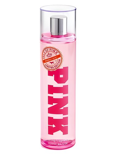 Victoria s Secret Isle of Pink Shimmering Fragrance Mist fragrance bottle
