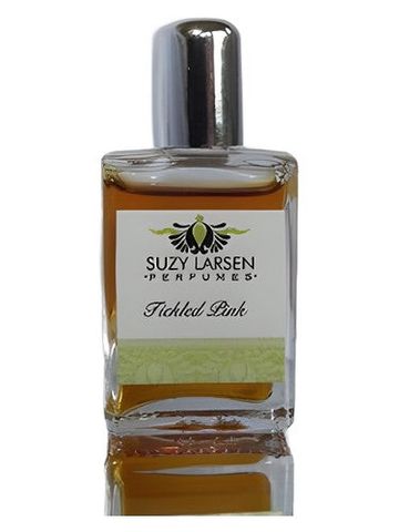 Suzy Larsen Perfumes Tickled Pink fragrance bottle