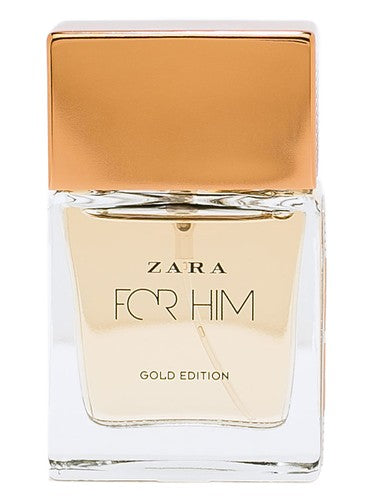 Zara Zara For Him Gold Edition fragrance bottle
