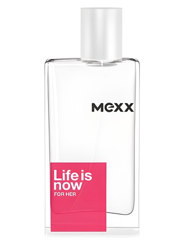 Mexx Life is Now for Her fragrance bottle