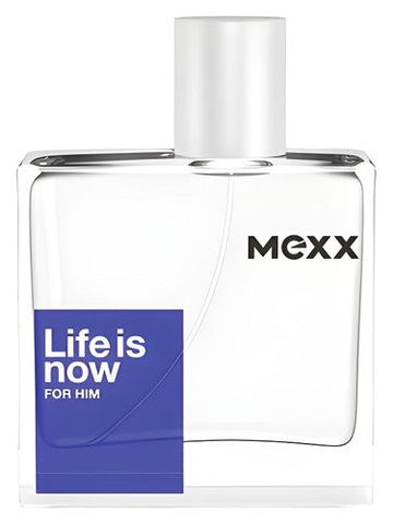 Mexx Life is Now for Him fragrance bottle