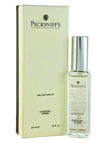 Pecksniff s Oriental Amber fragrance bottle