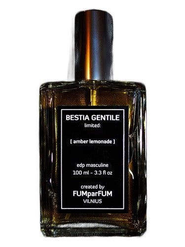FUMparFUM BESTIA GENTILE: amber lemonade fragrance bottle