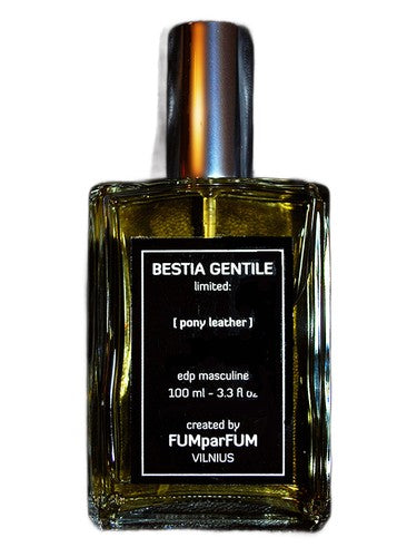 FUMparFUM BESTIA GENTILE: pony leather fragrance bottle