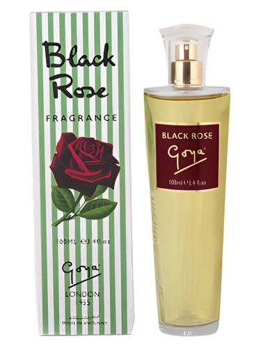 Beauty Brand Development Goya Black Rose fragrance bottle