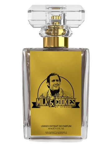 Xyrena Andy Kaufman Milk & Cookies fragrance bottle