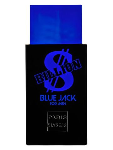 Paris Elysees Billion Dollar Blue Jack fragrance bottle