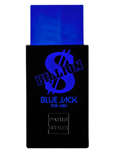 Paris Elysees Billion Dollar Blue Jack fragrance bottle