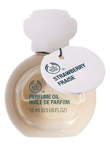 The Body Shop Strawberry Perfume Oil fragrance bottle
