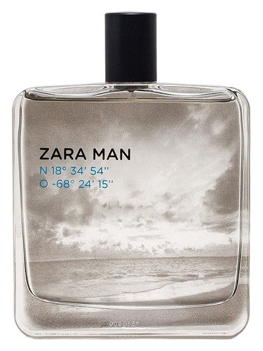 Zara Zara Man N 18º 34' 54'' O -68º 24' 15'' fragrance bottle
