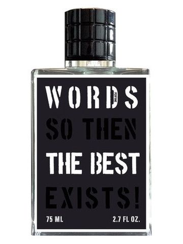 Words The Best fragrance bottle