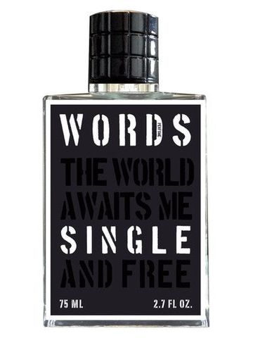 Words Single fragrance bottle