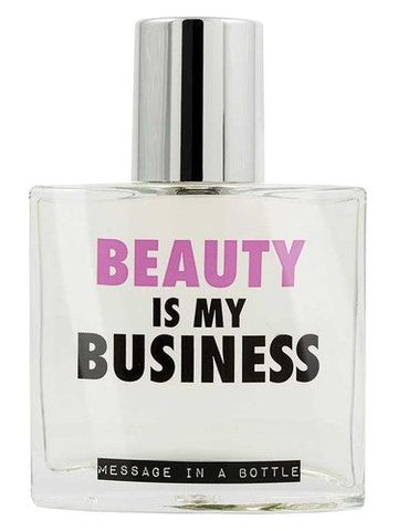 Message in a Bottle Beauty Is My Business fragrance bottle