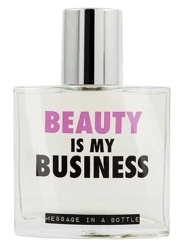Message in a Bottle Beauty Is My Business fragrance bottle