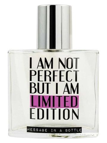 Message in a Bottle I Am Not Perfect But I Am Limited Edition fragrance bottle