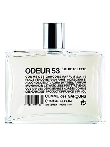 Comme des Garcons Odeur 53 fragrance bottle