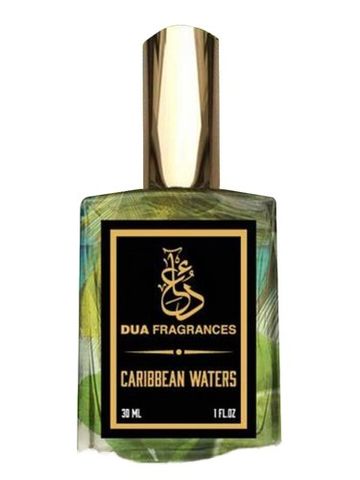 The Dua Brand Caribbean Waters fragrance bottle