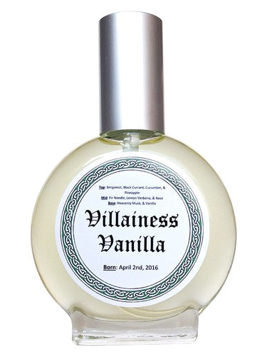 Gallagher Fragrances Villainess Vanilla fragrance bottle