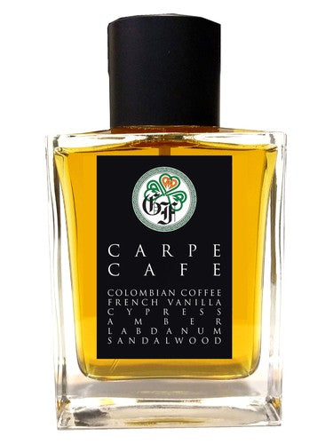 Gallagher Fragrances Carpe Cafe fragrance bottle