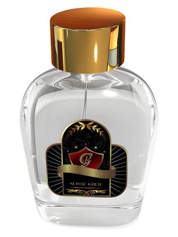 Pure Gold Perfumes Suisse Gold fragrance bottle