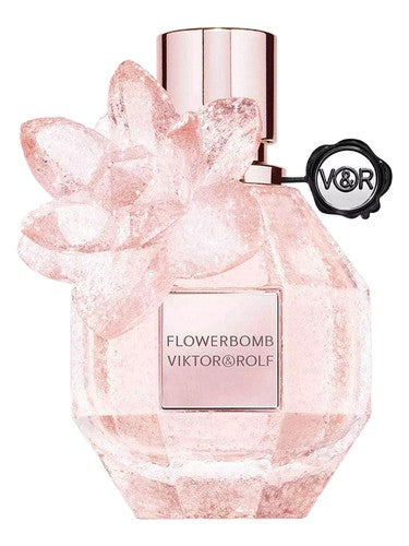 Viktor Rolf Flowerbomb Pink Crystal Limited Edition fragrance bottle
