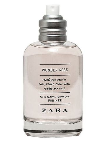 Zara Wonder Rose fragrance bottle