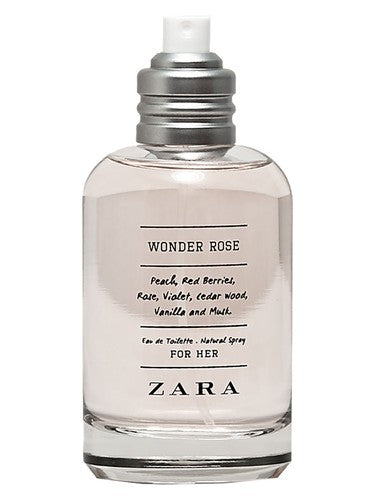 Zara Wonder Rose fragrance bottle