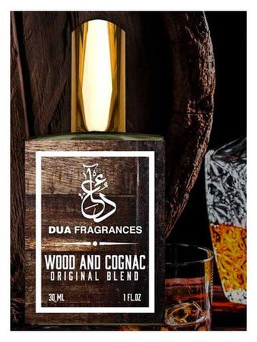 The Dua Brand Wood And Cognac fragrance bottle