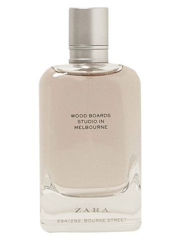 Zara Wood Boards Studio In Melbourne fragrance bottle