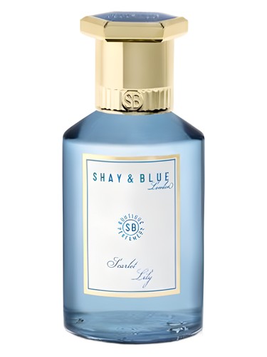 Shay Blue London Scarlet Lily fragrance bottle