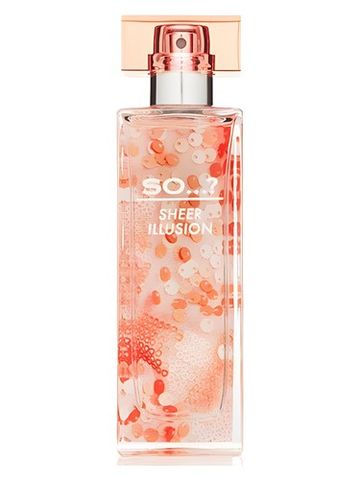 So So...? Sheer Illusion fragrance bottle