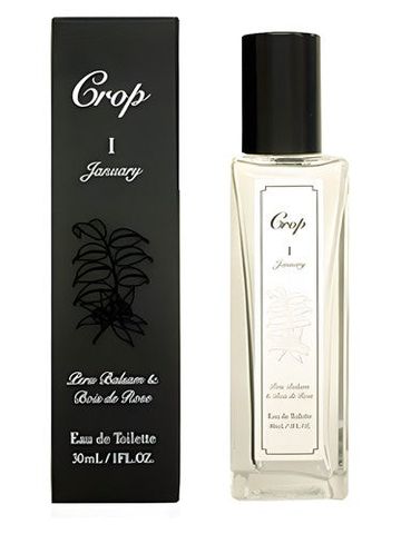Crop I January fragrance bottle