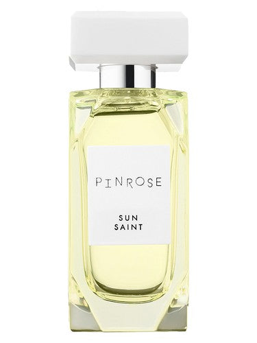 Pinrose Sun Saint fragrance bottle