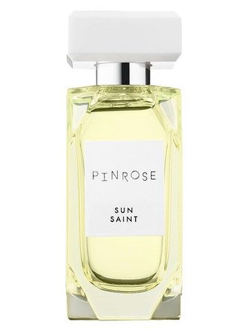 Pinrose Sun Saint fragrance bottle