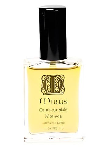 Mirus Fine Fragrance Questionable Motives fragrance bottle