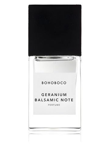 Bohoboco Geranium Balsamic Note fragrance bottle