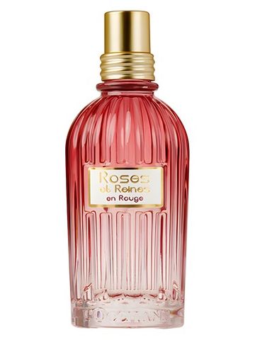 L Occitane en Provence Roses et Reines en Rouge Eau de Toilette fragrance bottle