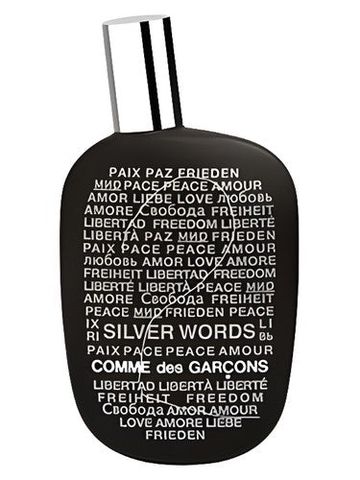 Comme des Garcons Comme des Garcons 2 Silver Words fragrance bottle