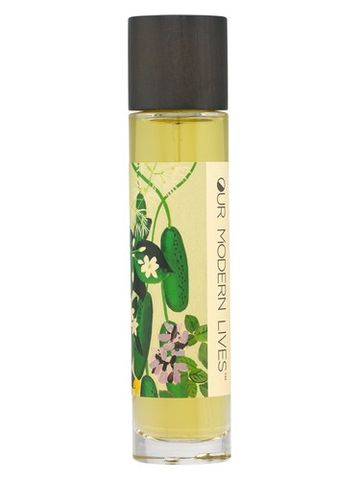 Our Modern Lives Green fragrance bottle