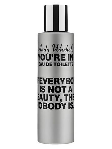 Comme des Garcons Andy Warhol's You're In fragrance bottle