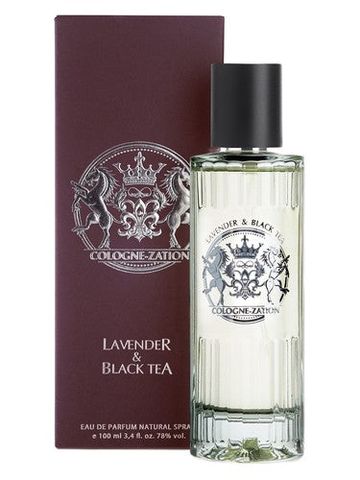 Cologne-Zation Lavender & Black Tea fragrance bottle
