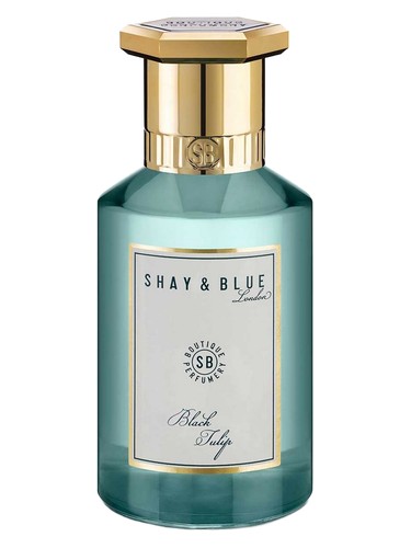 Shay Blue London Black Tulip fragrance bottle