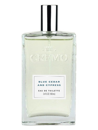 Cremo Blue Cedar & Cypress fragrance bottle