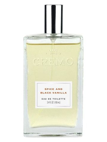 Cremo Spice & Black Vanilla fragrance bottle