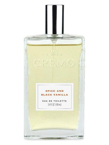 Cremo Spice & Black Vanilla fragrance bottle