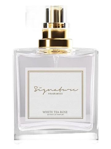 Signature Fragrances White Tea Rose fragrance bottle