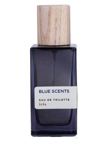 Blue Scents Iris fragrance bottle