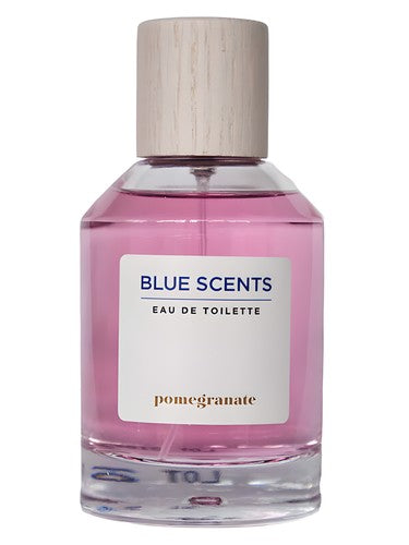 Blue Scents Pomegranate fragrance bottle